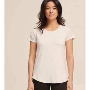 EUC Peachy Mama bamboo, high end nursing tee